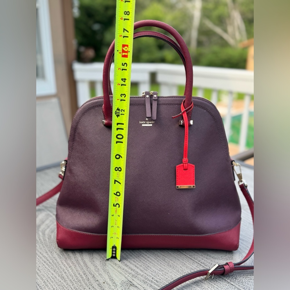Kate Spade Purple and Red Satchel - Picture 14 of 16